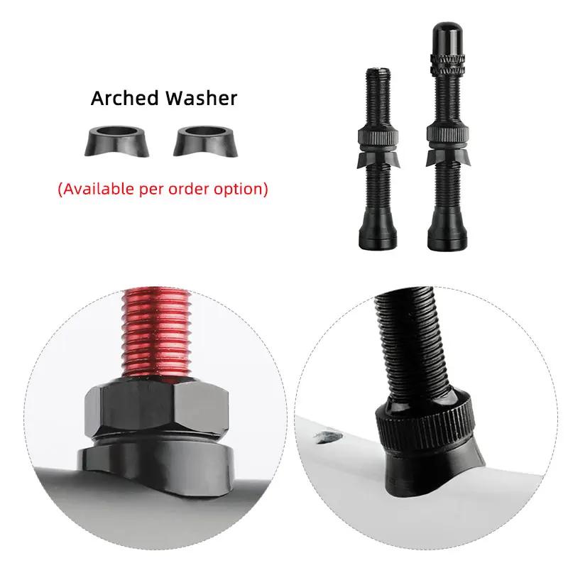 Deemount 2 pièces vélo Tubeless Schrader mamelon A/V vannes noyau en laiton CNC usiné anodisé pour v