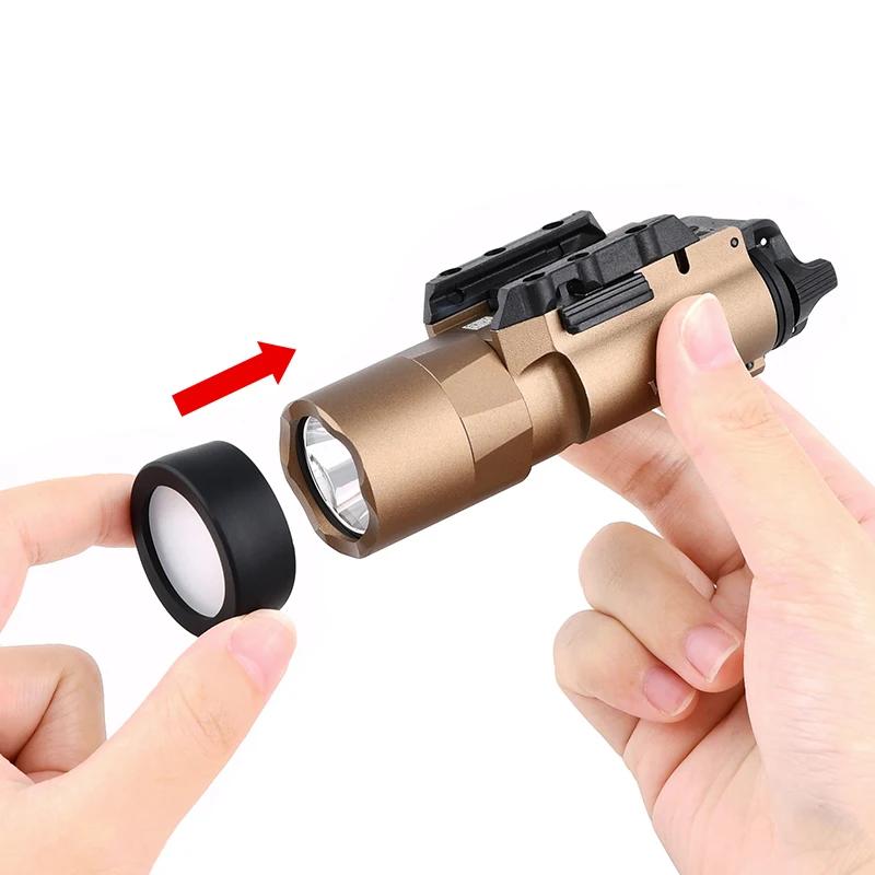 WADSN tactique M300 M600 X300 X400V protecteur arme de chasse lumière lampe de poche LED couverture