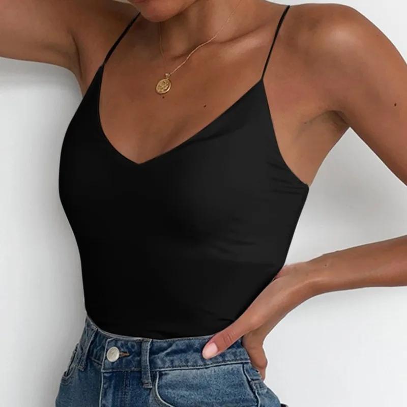 Camisole en Fibrisole Sexy pour Femme, Camisole Mince, Glaçure Précieuse, Bretelles Féminines, Basiq
