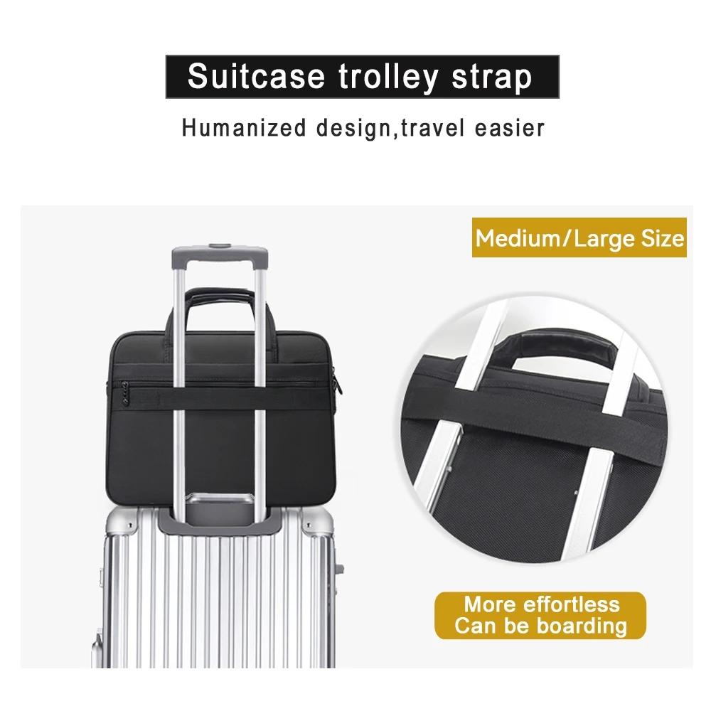 Porte-documents de grande capacité pour hommes, sac d'affaires 15.6 pouces 17 pouces 19 pouces, sac