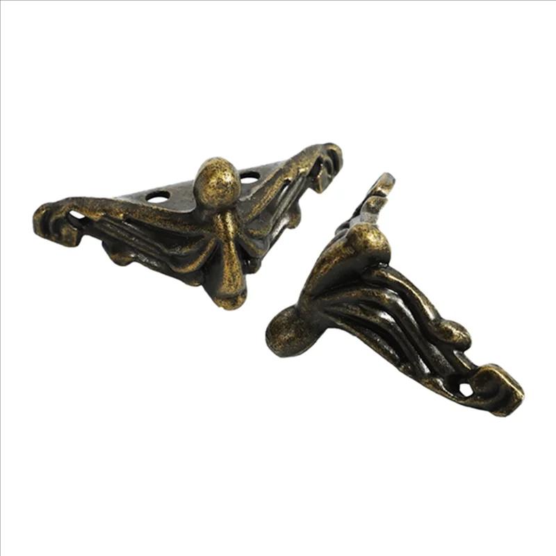 ABUP-60 pièces boîte à bijoux Antique pieds jambe boîtier en bois protecteur d'angle pieds de meuble