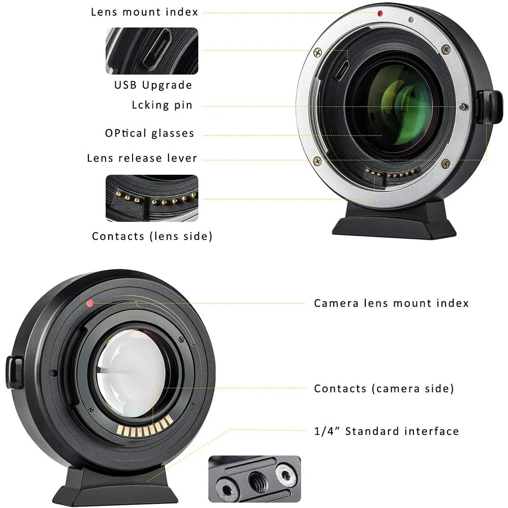 Viltrox EF-EOS M adaptateur d'objectif mise au point automatique électronique pour objectif Canon EO