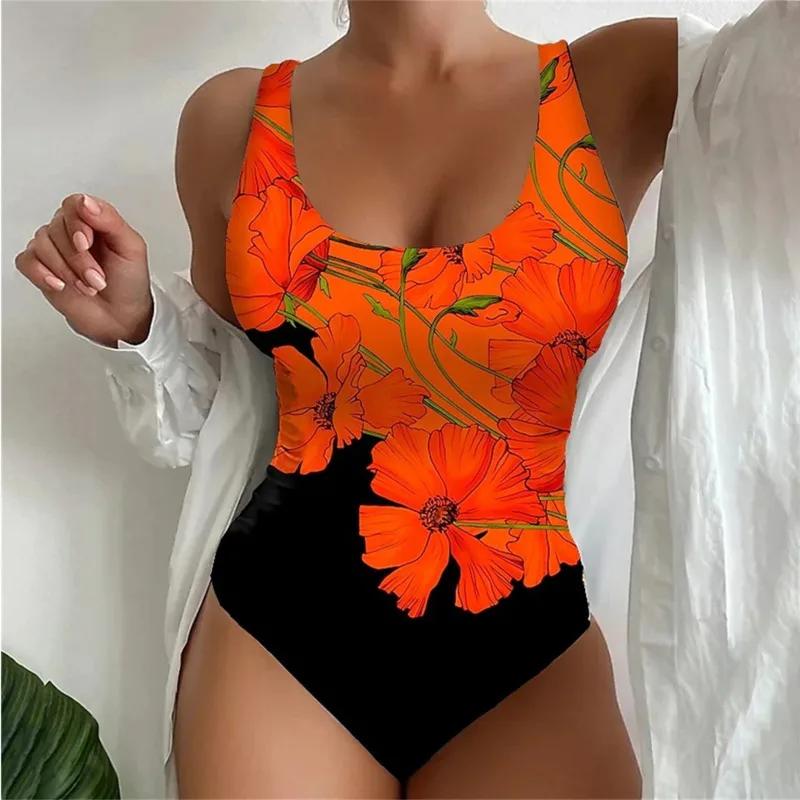 Une pièce grands maillots de bain fermé grande taille maillots de bain Push Up femme corps maillots