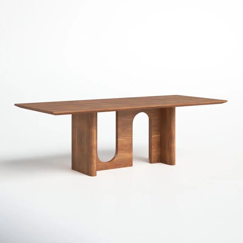 Table à manger rectangulaire pour salon, Design De luxe moderne, Table à manger Mobile nordique, meu