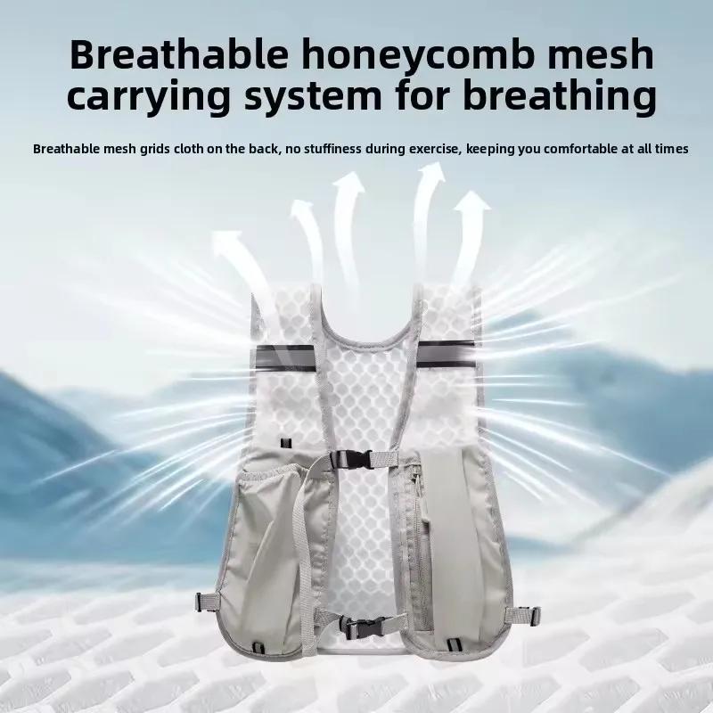 Gilet de sport, sac à dos de course, sac de poitrine léger pour la randonnée, le vélo, le marathon,
