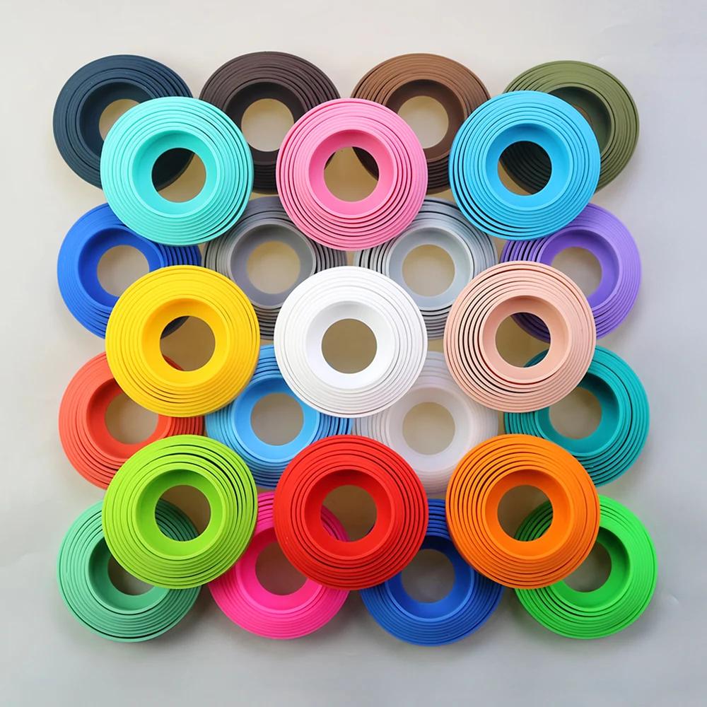 Sous-verres en Silicone, 28 couleurs, 6.5CM, couvercle inférieur de tasse, anneau inférieur, manchon