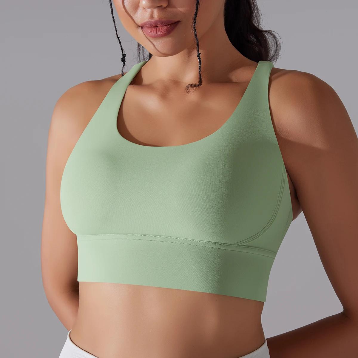 Soutien-gorge de sport pour femmes, Sexy, Yoga, soutien élevé, Impact, sous-vêtements de sport, cour
