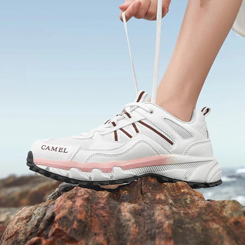GOLDEN CAMEL – chaussures de randonnée en maille pour femmes et hommes, baskets antidérapantes, chau