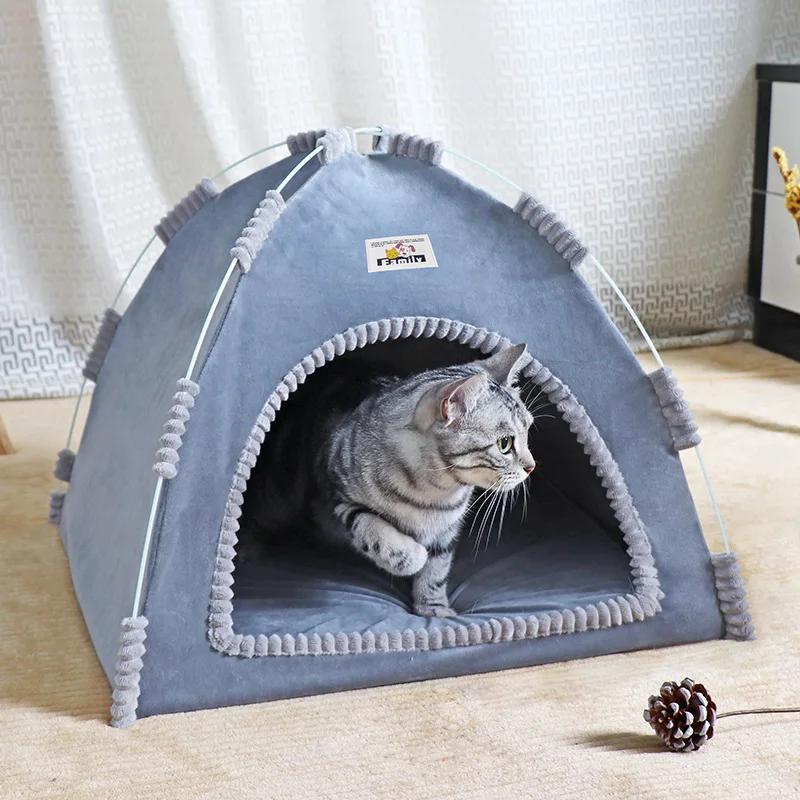 Maison pliable pour chat, tente universelle quatre saisons pour chat et chien, nid d'été Cool, Porta