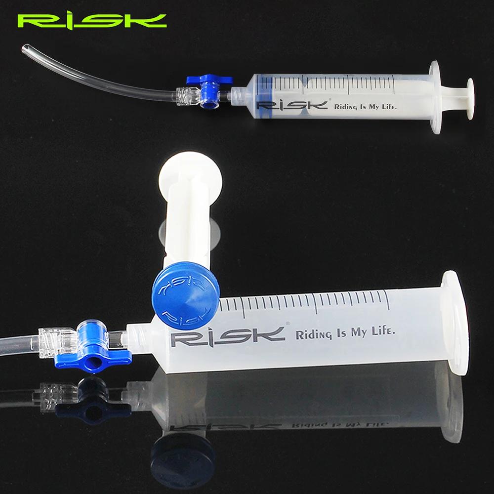 RISK – outil de purge de frein de vélo, seringue avec marche/arrêt, frein à disque hydraulique, outi