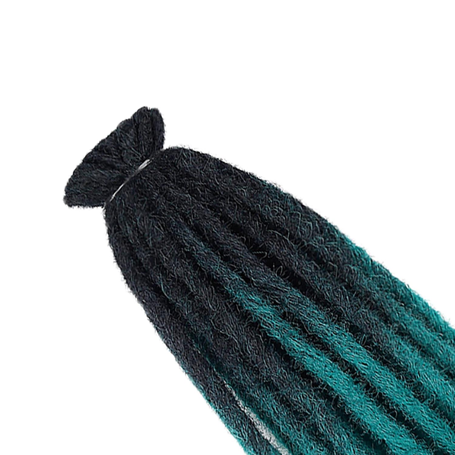 Crochet boîte tresses Crochet cheveux Dread Lock Double Afro tressage Extension de cheveux 24 pouces