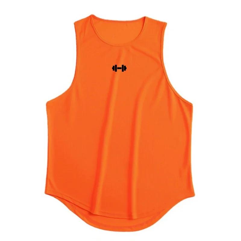 Vêtements de sport à séchage rapide pour hommes, gilet imprimé pour exercices et fitness en salle, 6