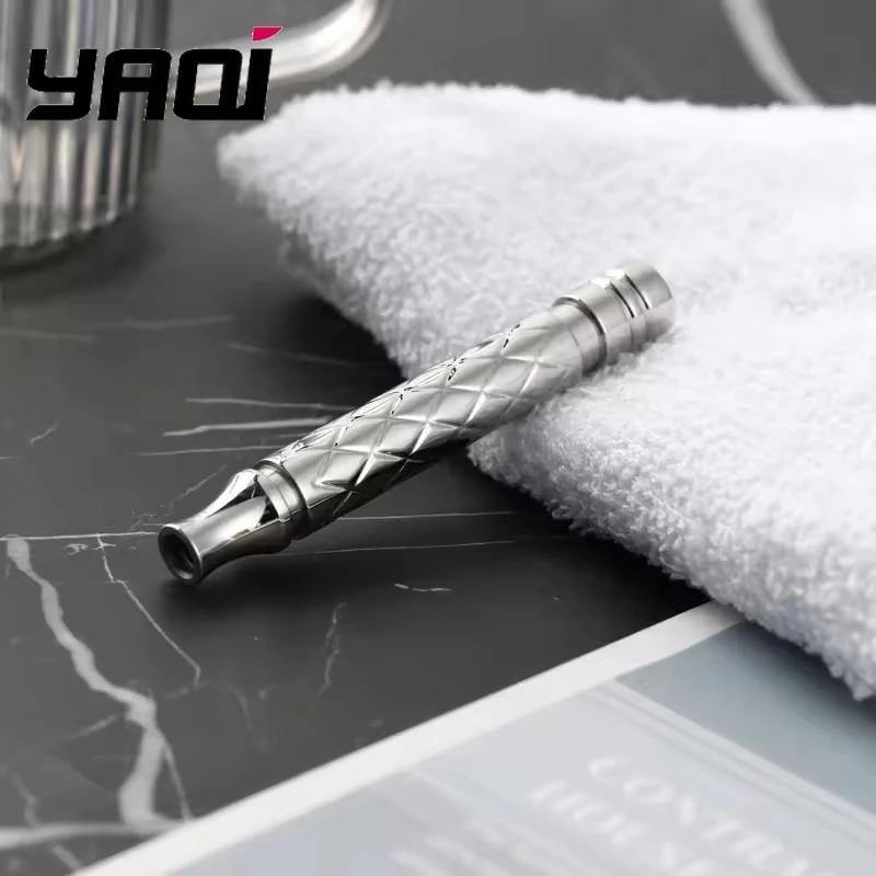 Manche de rasoir YAQI Harlequin en acier inoxydable 303 poli pour hommes