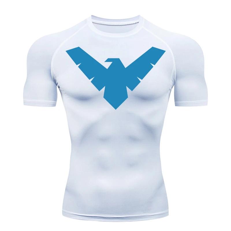 Chemises de Compression graphiques à manches courtes pour hommes, t-shirts d'entraînement de gymnast