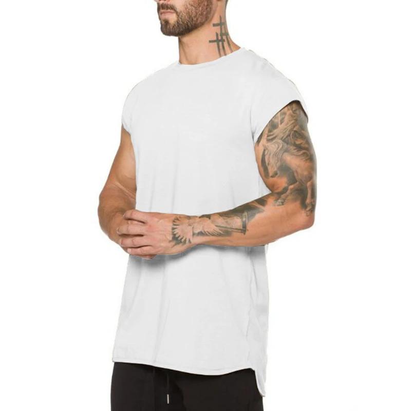 T-shirt manches courtes coton pour musculation homme - Respirant et solide pour fitness décontracté