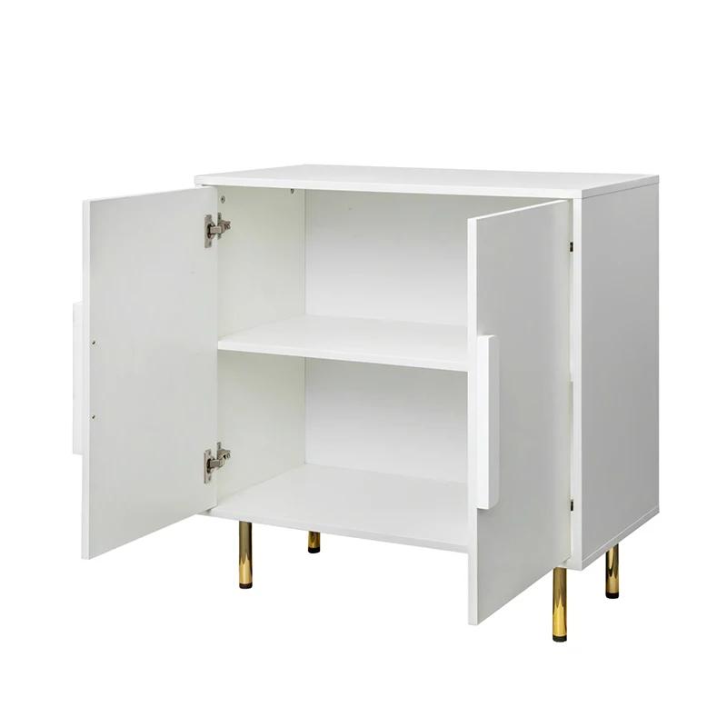 Armoire de rangement moderne avec poignée, buffet, armoires de rangement, 2 portes, salon, salle à m