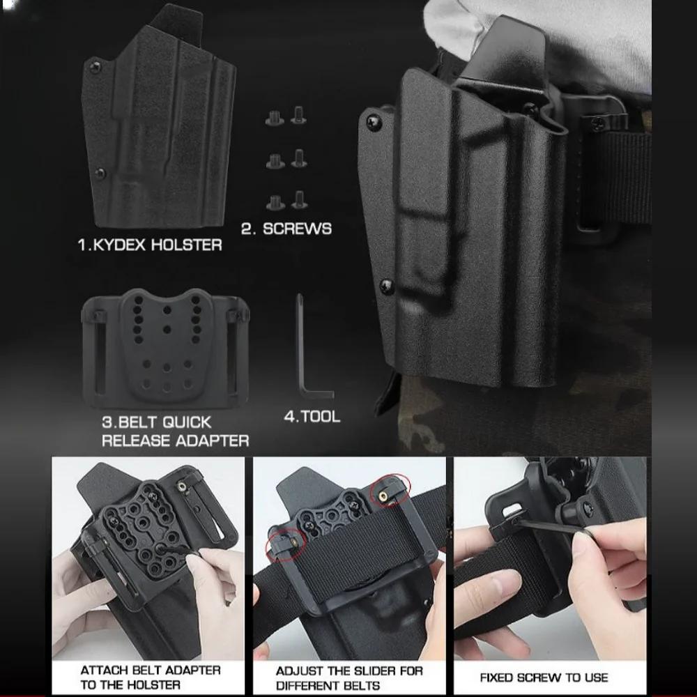 Kydex – étui pour pistolet de chasse G-X300, lumière de chasse, manchon spécial à traction rapide po