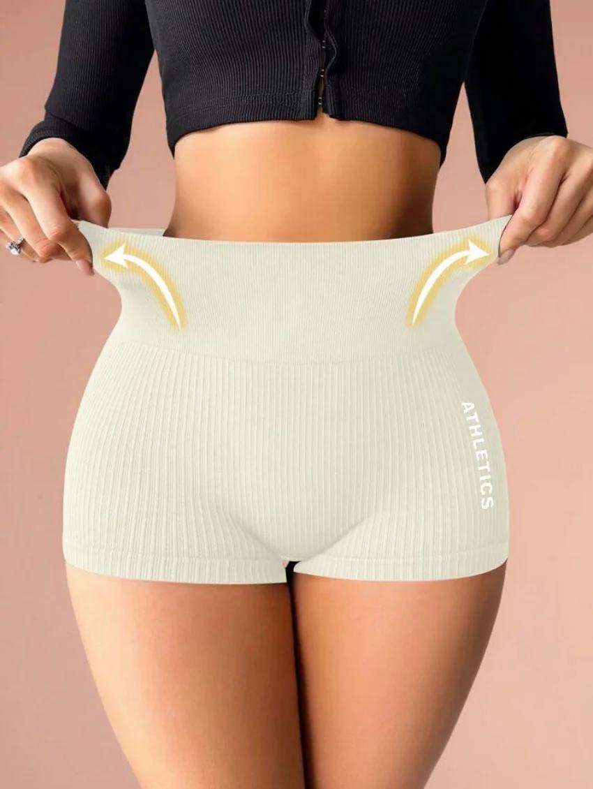 Exercice taille haute, compression abdominale, short de yoga serré, course à pied à séchage rapide p