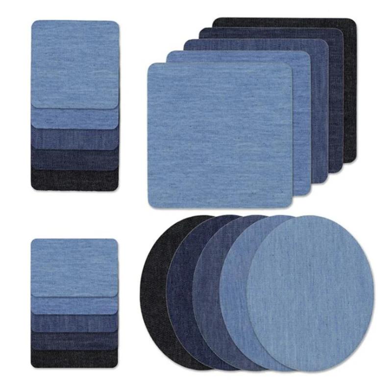 Patchs en Denim pour bricolage, patchs de coude en Denim, réparation de pantalons pour vêtements en