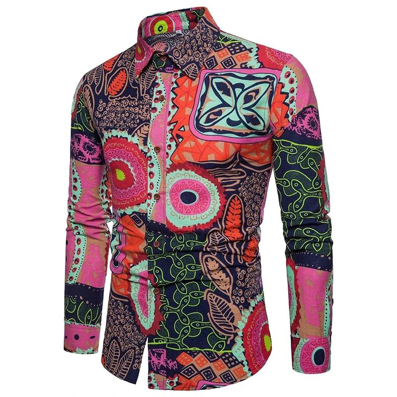 Chemise d'athlétisme à manches longues pour hommes, impression 3D, graphique d'art abstrait, mode, c