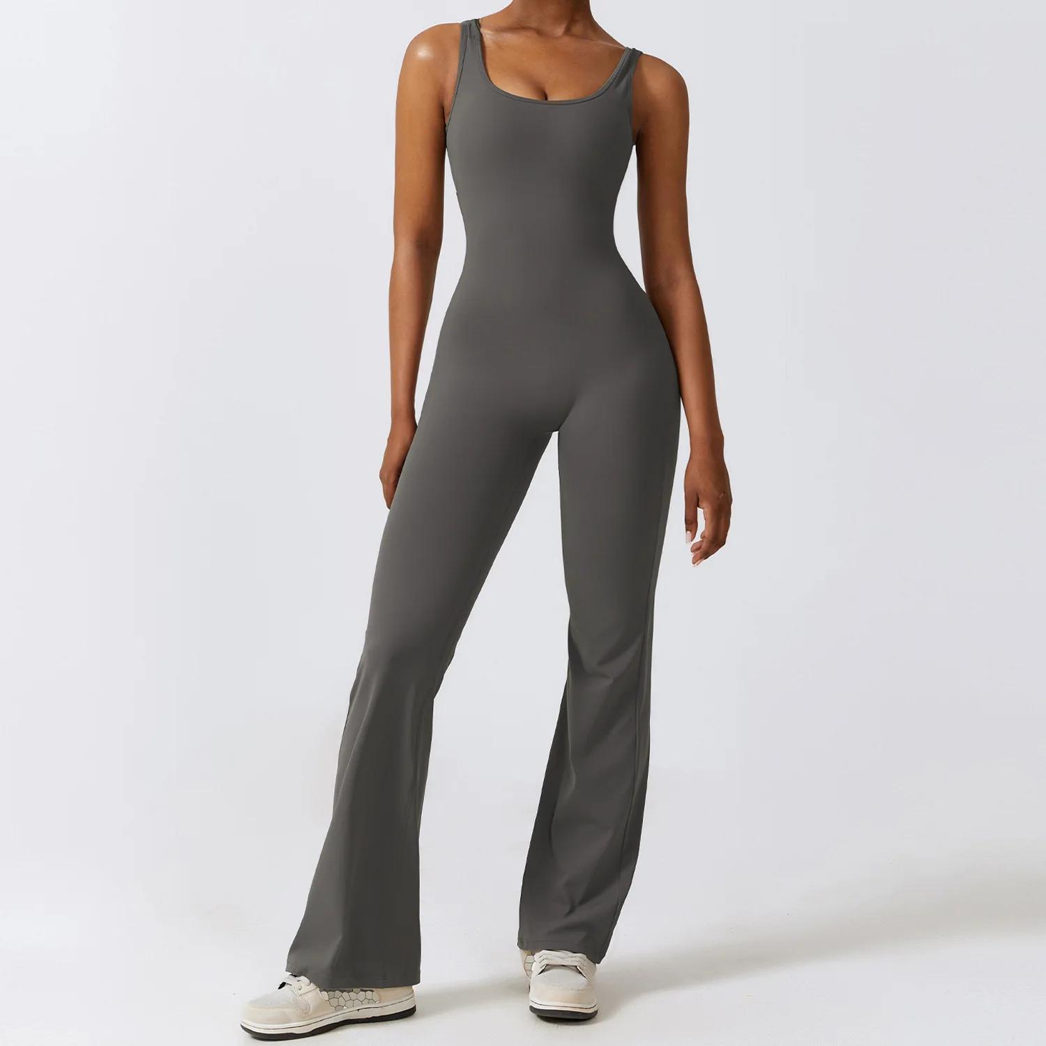 Femmes survêtement Sexy combinaisons Yoga costume une pièce Sport Fitness ensemble d'entraînement ex