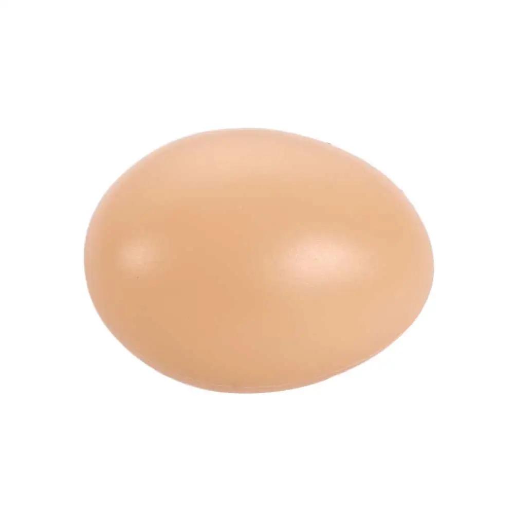 10 pièces/ensemble oeuf poule volaille élevage Simulation faux oeufs artificiels en plastique peintu