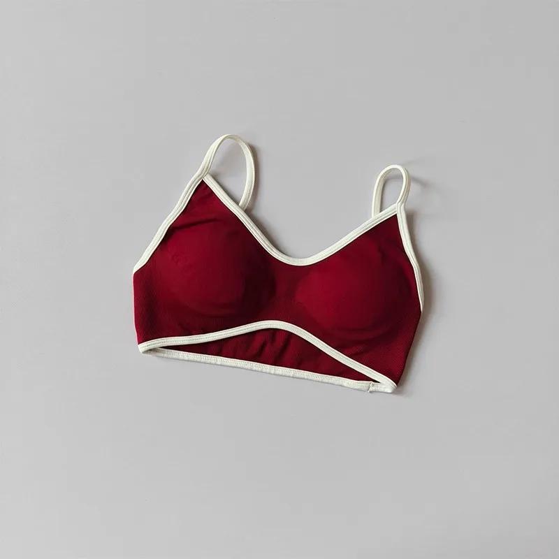 Soutien-gorge de Sport athlétique rembourré, antichoc, sans couture, Sexy, dos nu, pour femmes, entr