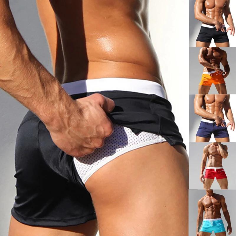 Maillot de bain homme poche zippée - Short bain été séchage rapide respirant doublure