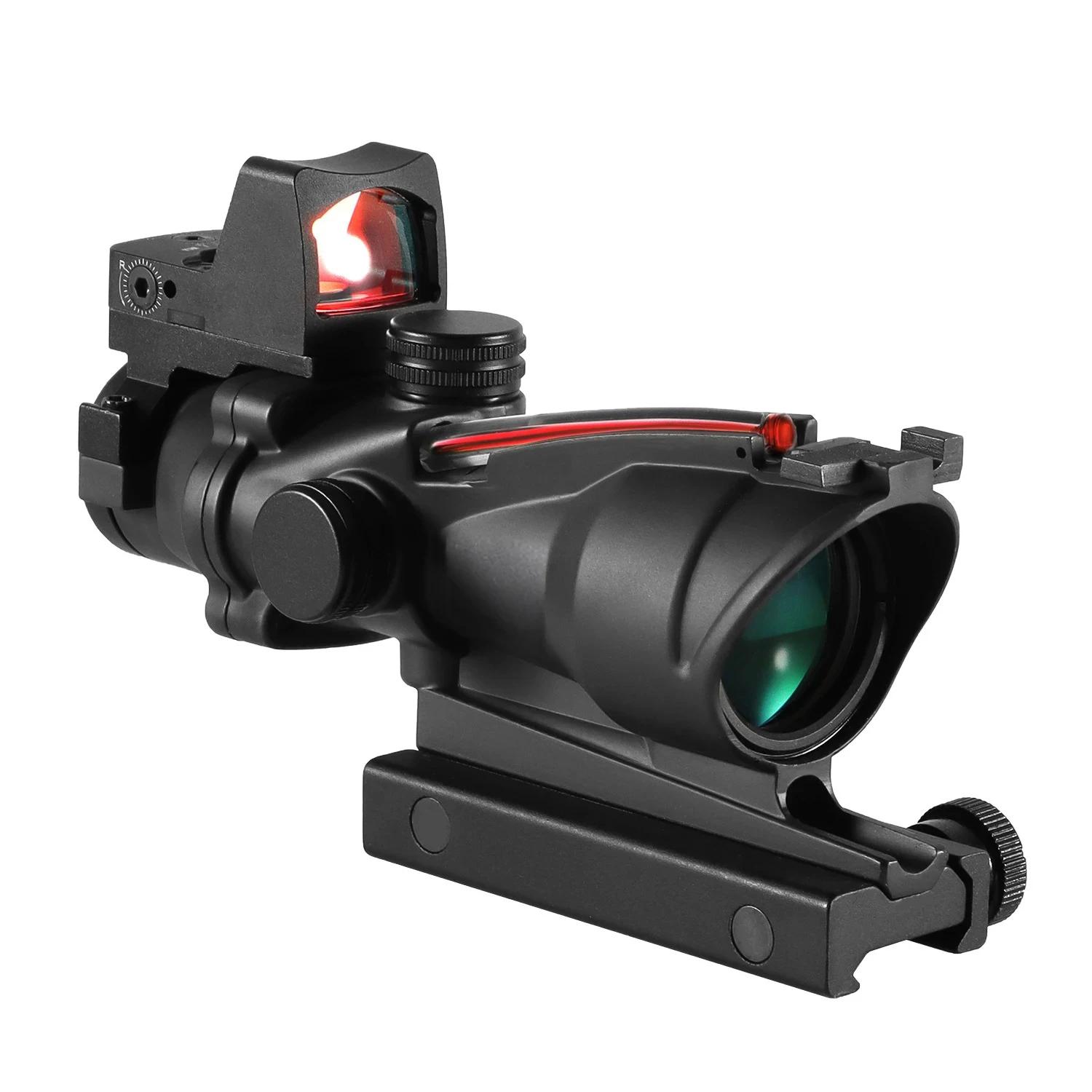 Portée tactique réglable à point rouge 4x32, 1x 4x, portée sur Rail de 20mm pour la chasse
