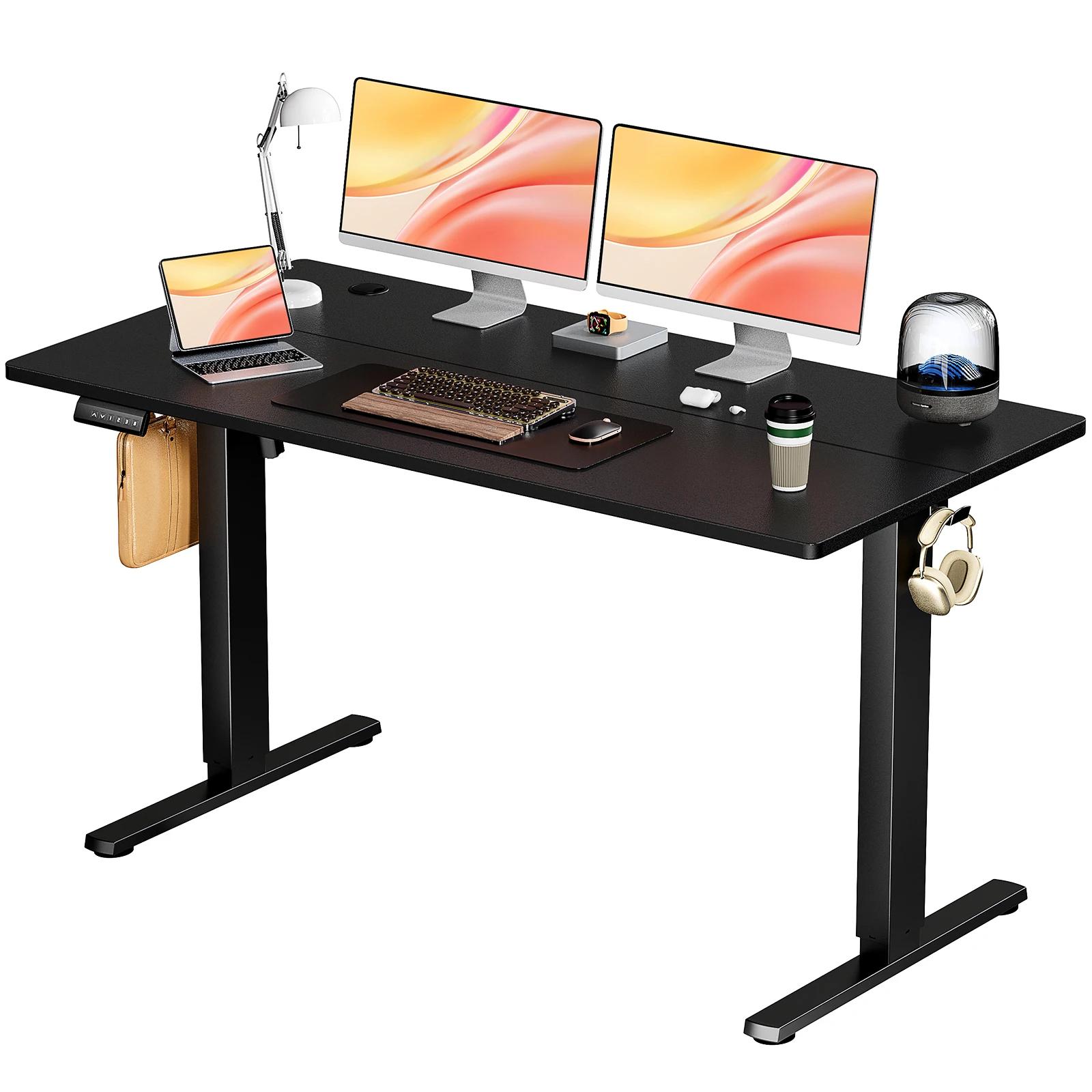 JIan-Bureau sur pied électrique, table de travail ergonomique, bureau d'ordinateur réglable, poste d
