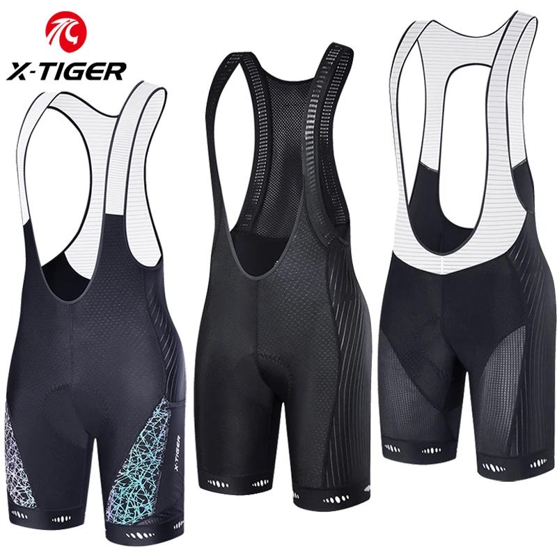 X-TIGER cuissard de cyclisme Pro Licra UPF50 + VTT respirant hommes 5D rembourré collants d'équitati