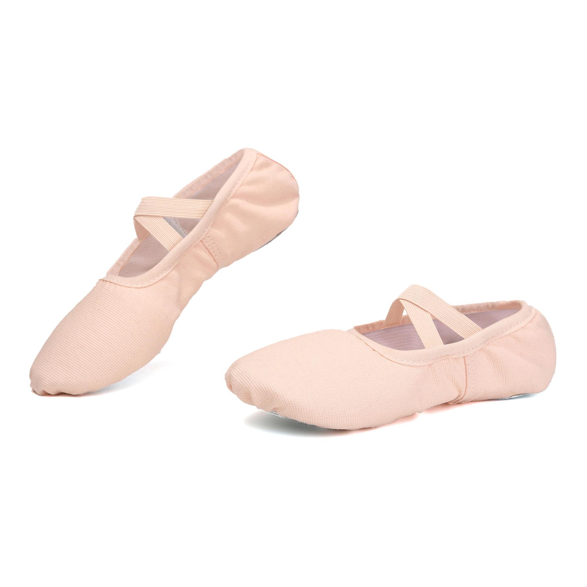 Chaussures de ballet filles et femmes - Pantoufles souples pour entraînement danse enfants