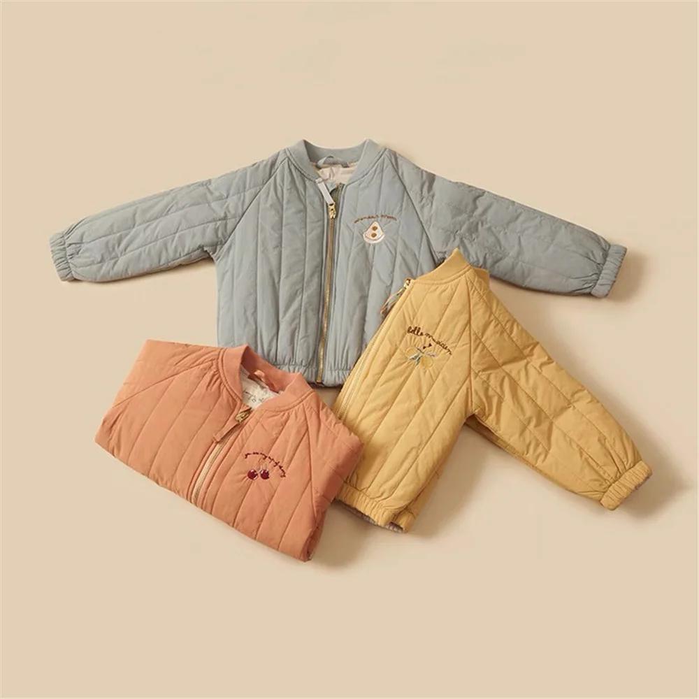 Vêtements pour enfants de 1 à 6 ans, veste en coton épais pour filles, manteau chaud pour bébés, vêt