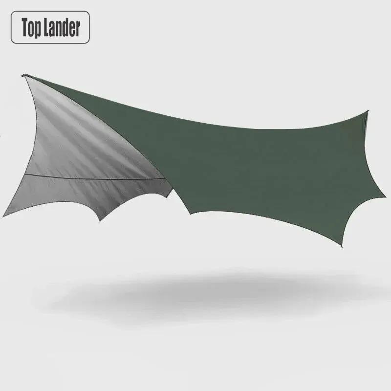Grande bâche de Camping imperméable, octogonale, papillon, abri solaire d'extérieur, tente, pare-sol