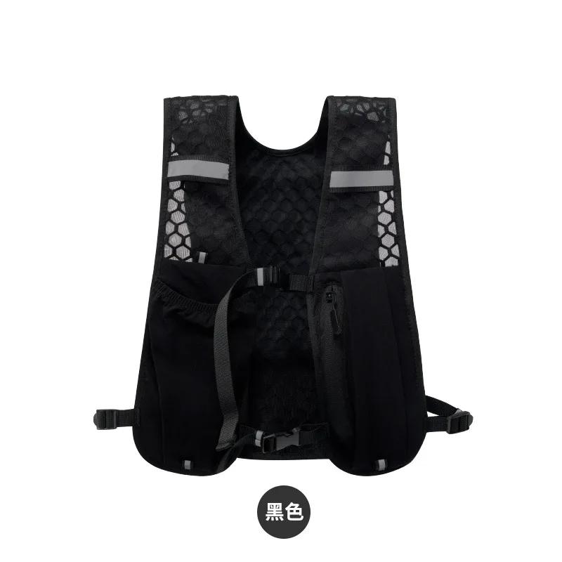 Gilet de course et de cyclisme léger avec poches réfléchissantes pour l'hydratation et le rangement