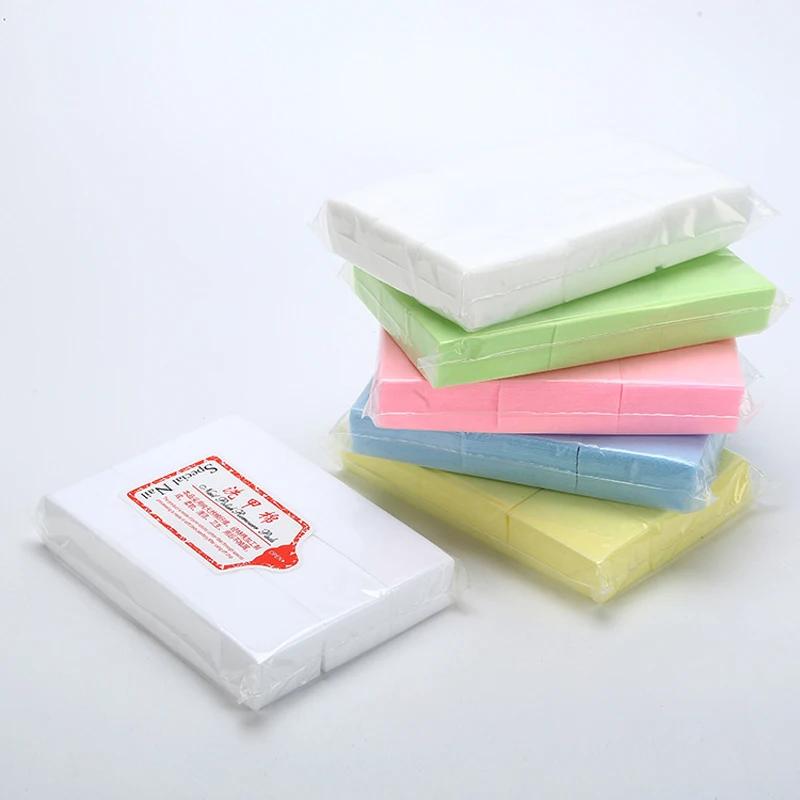 Tampons professionnels 100% coton, 1000/500/200/180/100 pièces, pour lingettes à ongles, non peluche