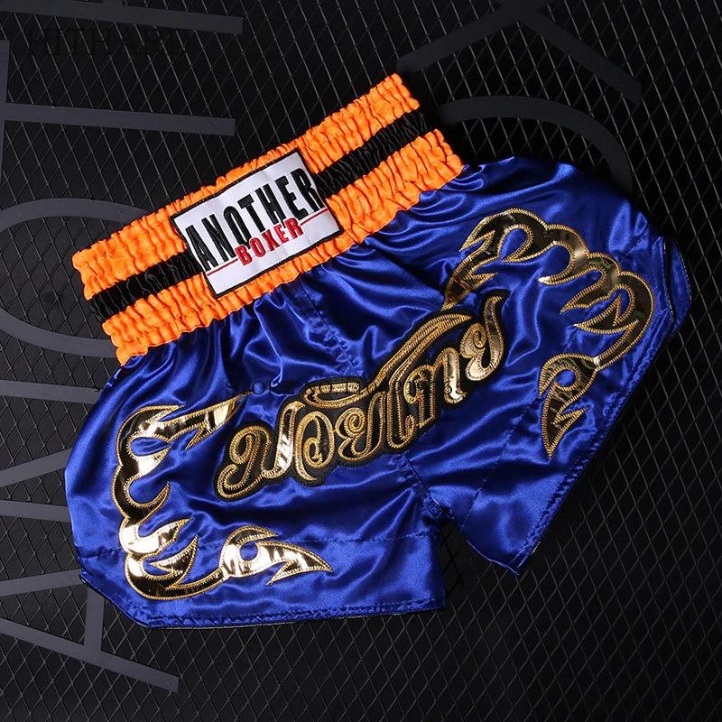 Muay Thai Shorts classique rétro Kick Boxing pantalons d'entraînement hommes femmes enfants garçon f