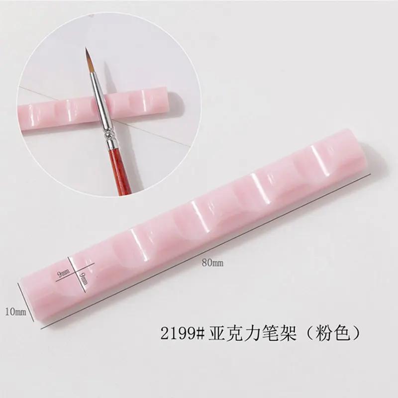 Support de brosse à ongles à 5 grilles, organisateur d'étagère, support de stylo transparent en acry