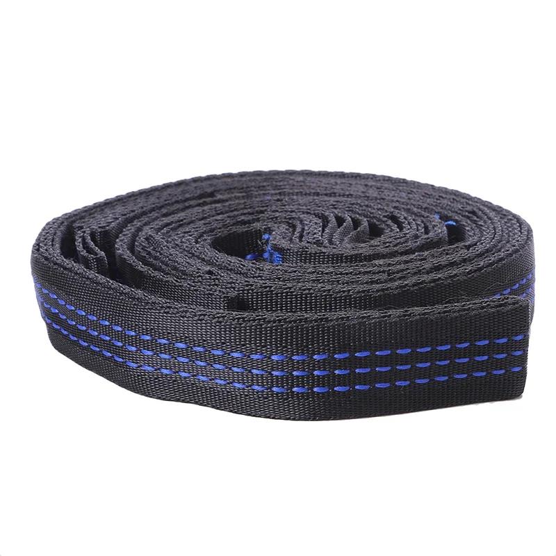 Sangles de hamac en Polyester, 2 pièces, 600lb, résistance à la rupture, corde de ceinture avec bouc