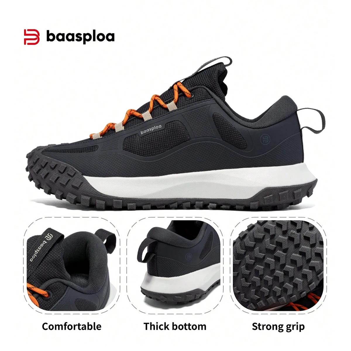 Chaussures de randonnée légères imperméables homme - Baskets antidérapantes pour camping et marche