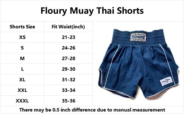 Short de boxe Floury, combinaison d'entraînement Muay Thai, pantalon de combat, short en Denim pour