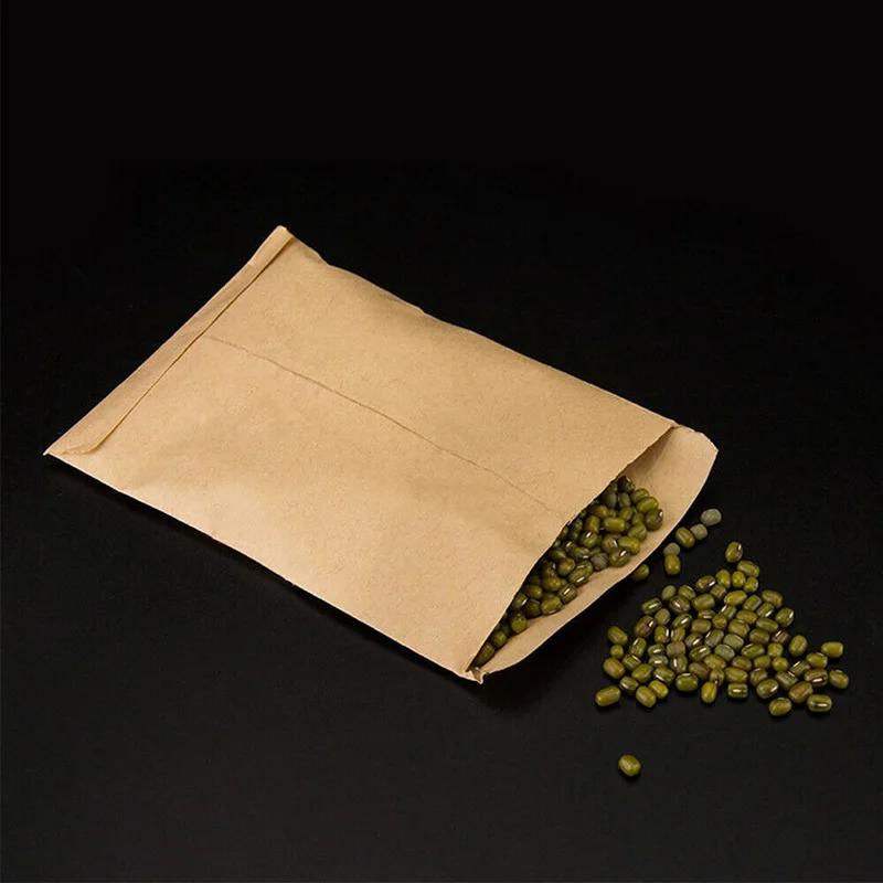 100 pcs/lot 6x10 cm sac en papier Kraft Mini enveloppe cadeau bonbons sacs Snack cuisson graine paqu