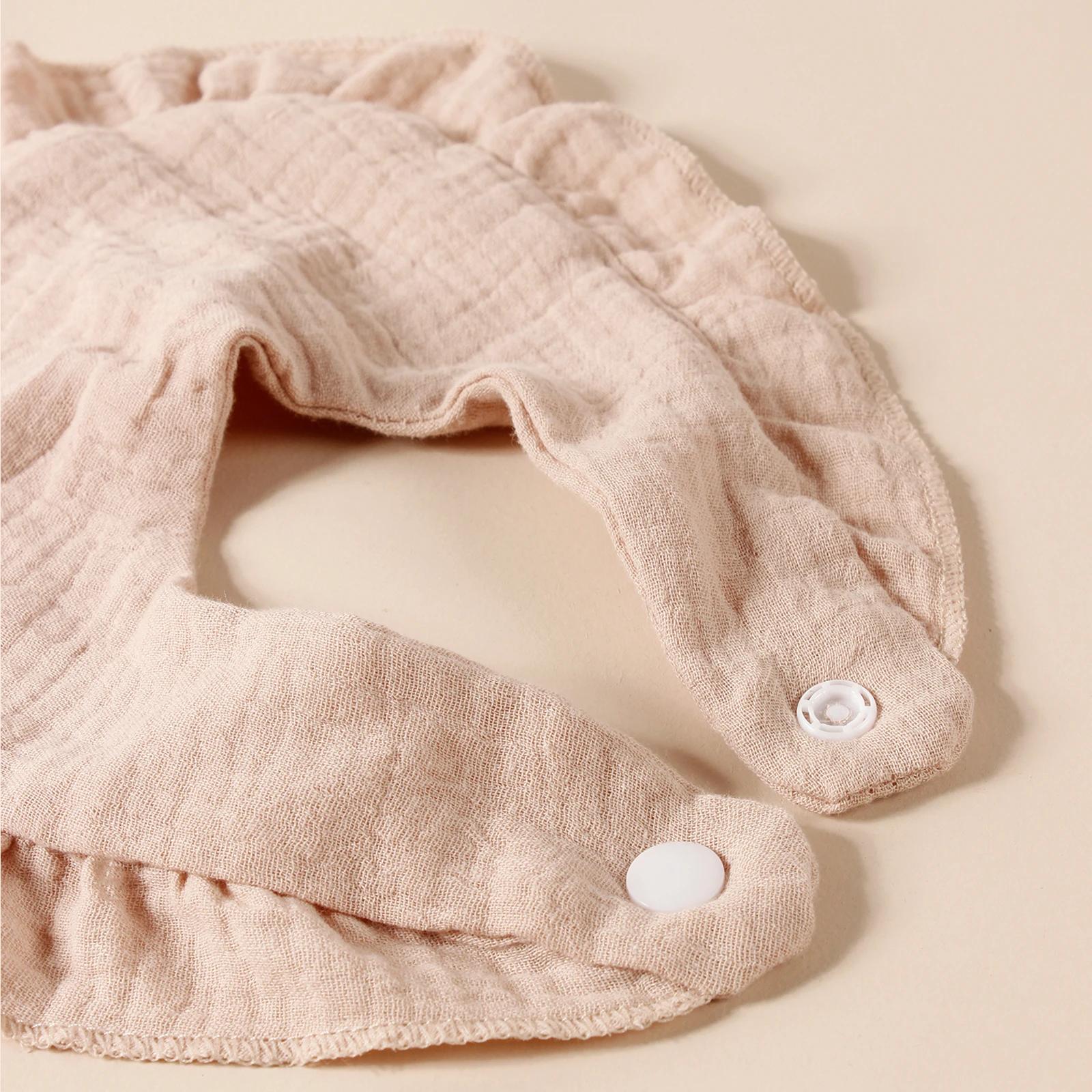Bavoirs à volants en coton pour nouveau-né, 8 pièces, bavoirs pour enfants, serviette de salive mign