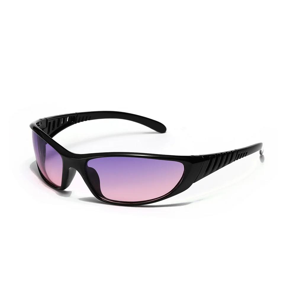Y2K-Lunettes de soleil vintage pour hommes et femmes, lunettes punk, lunettes de soleil de sport, nu
