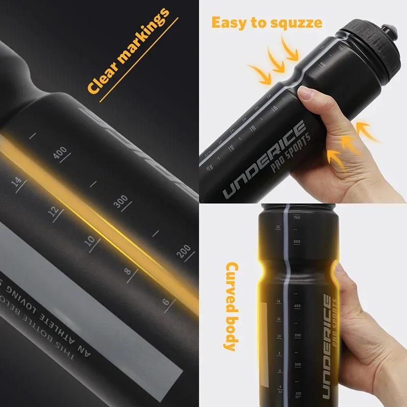 UICE bouteille d'eau de Hockey sur glace sans BPA bouteille de sport de Hockey 750/950/1000ML équipe