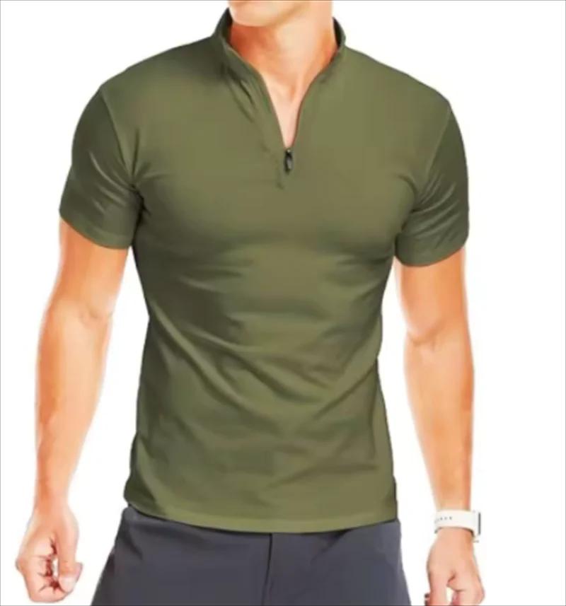T-Shirt de sport à manches courtes pour hommes, hauts de Fitness, t-shirts de Compression, pull à fe