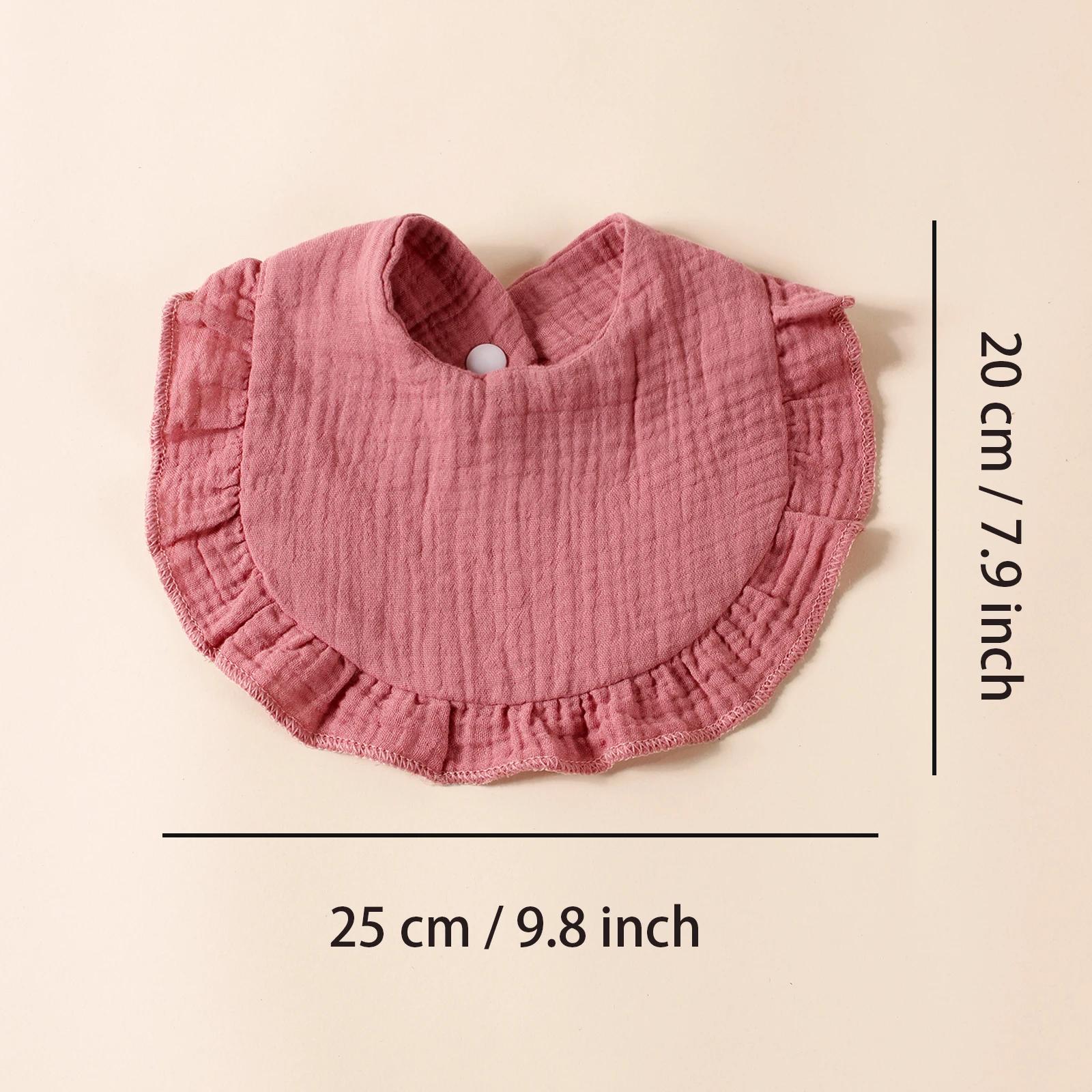 Bavoirs à volants en coton pour nouveau-né, 8 pièces, bavoirs pour enfants, serviette de salive mign