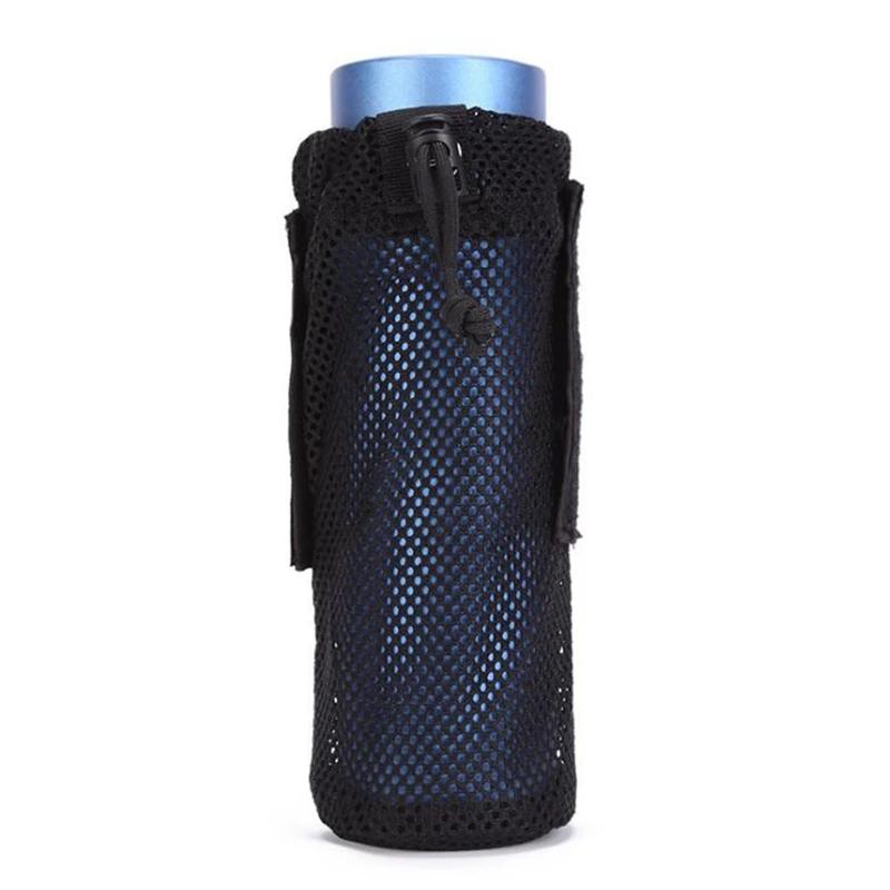 Pochette de bouteille d'eau de cyclisme en plein air, support tactique Molle, sac de rangement pliab