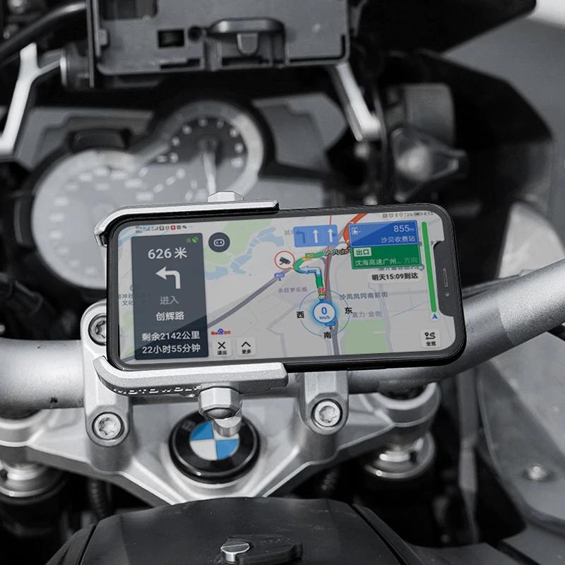 Support de téléphone pour guidon modifié de Moto en alliage d'aluminium, rétroviseur universel, supp