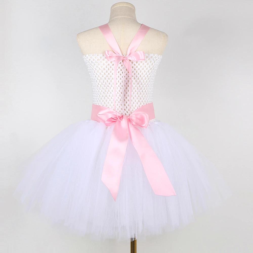 Costumes de lapin blanc pour bébés filles, robe fantaisie de vacances de pâques, tenue d'halloween p